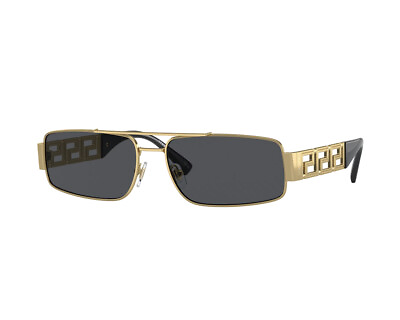 #ad Versace Sunglasses VE2257 100287 Gold grey Man $198.71