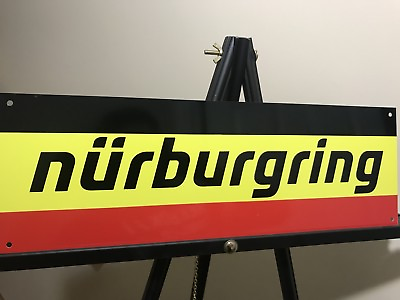 #ad Nurburgring racing garage sign BMW Porsche mercedes baked