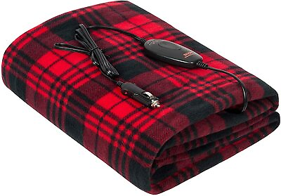 #ad Winter Warm Car Heated Blanket Electric Heating Throw 40quot;x60quot; 3 Level Auto Off