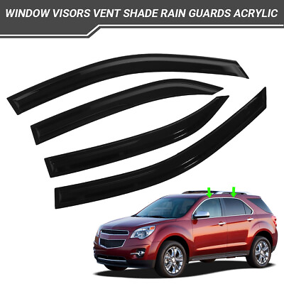 #ad Fits 10 17 Chevy Equinox Window Visors Rain Sun Guard Deflector $28.50