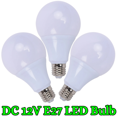 #ad DC 12V E27 Led Light Bulb 3W 6W 9W 12W 15W 18W 24W 36W 2835 Outdoor Lighting