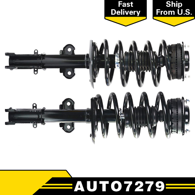 #ad Pair Front Struts Coil Spring Assembly For Dodge Grand Caravan 2011