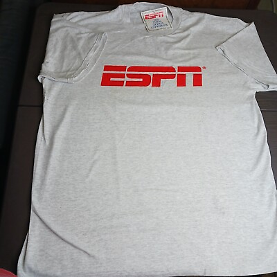 #ad Vintage ESPN Spellout 90s Sports Made In The USA T Shirt Jerzees Men#x27;s Size 2XL