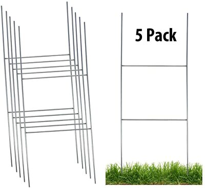 #ad Sturdy Metal H Frame Wire Step Stakes for Yard Signs 10 x 30 inch Stakes Only