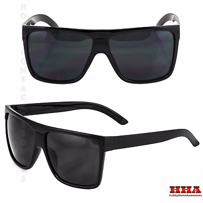 #ad Large Retro Style Square DESIGNER Flat Top Sunglasses Shades