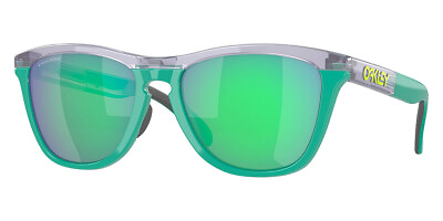 #ad Oakley Frogskins Range Men Sunglasses Lilac Celeste Frame Prizm Jade Mirrored