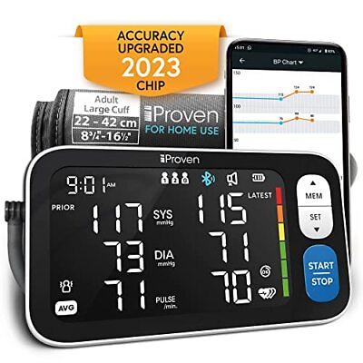 #ad IPROVEN New 2023 Smart Upper Arm Blood Pressure Monitor Home Use 500 Memor...