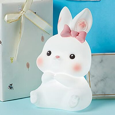 #ad Night Light for Kids Cute Squishy Bunny Silicone Lamp Kawaii Animals Bedside ... $17.31