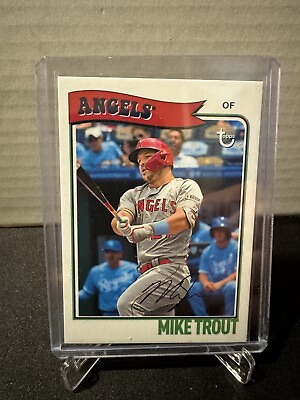 #ad 2023 Topps Brooklyn Collection #30 Mike Trout Los Angeles Angels