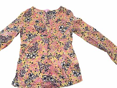 #ad Lilly Pulitzer Floral Lightweight Top Small Rn 88189