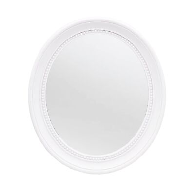 #ad OIGUMR Small Bathroom Mirror Wall Mirror Mirror Wall Decor Oval Mirror White 1