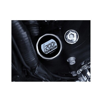 #ad KOSO BA053011 Silver Digital Oil Temperature Gauge Dip Stick 07 16 Harley