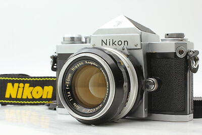 #ad Near MINT Nikon F Eye Level 35mm SLR Film Camera S 50mm F 1.4 lens From JAPAN