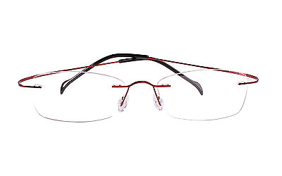 #ad Agstum Pure Titanium Rimless Frame Prescription Eyewear Eyeglasses Rx
