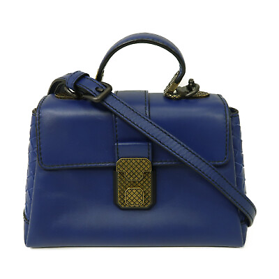 #ad BOTTEGA VENETA BV GHW 2way Shoulder Bag #3284315586TX Calfskin Leather Blue