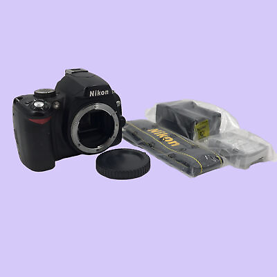 #ad Nikon D60 6.3MP Digital SLR Camera Body Only Black Shutter Count 9775 #U4972
