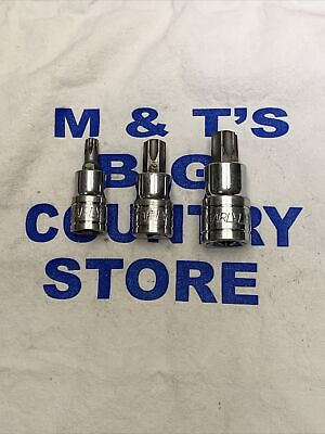 #ad Carlyle Tools NAPA 3 8quot; Drive T40H T55H Hex Bits amp; 1 2quot; Drive T60H Hex Bit