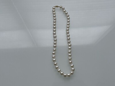 #ad Splendid Pearls 14K Gold White Freshwater Pearl