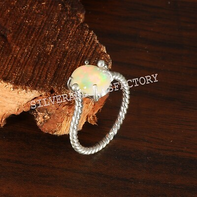 #ad Ethiopian Opal Ring Handmade Ring Signet Ring Boho Ring Band Ring RG 872