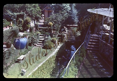 #ad Gnome Garden California Olympic Drive 1950s 35mm Slide