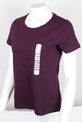 #ad Duluth Women#x27;s Lightweight Longtail T Short Sleeve Shirt Aubergine 53238