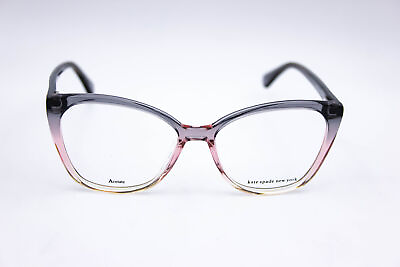 #ad Kate Spade Zahra Haq Grey Pink Square Eyeglasses Frames 53 15 140