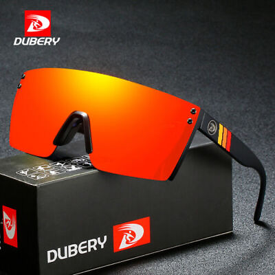 #ad DUBERY Polarized Sunglasses Men Women Siamese Lens Sport Sun Glasses D809