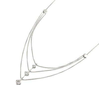 #ad TASAKI Diamond 0.50ct Necklace 18K White Gold 750 90226591