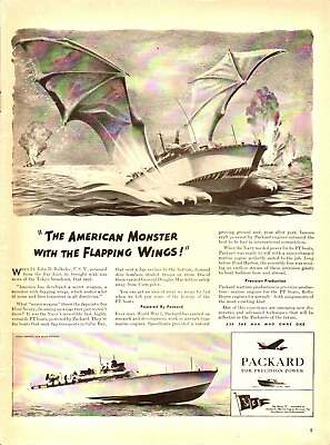 #ad 1942 Vintage ad for PACKARD for Precision Power retro Boats WWII era 0203 21