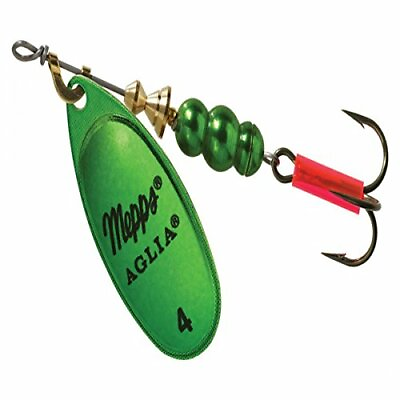 #ad Mepps Aglia In Line Spinner Fishing Lure 1 2 Oz Green Platinum B5 GRP