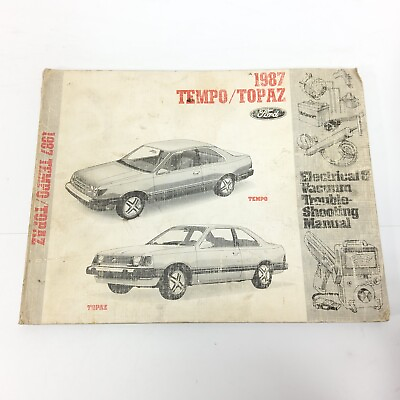 #ad 1987 Tempo Topaz Wiring Diagrams Shop Manual