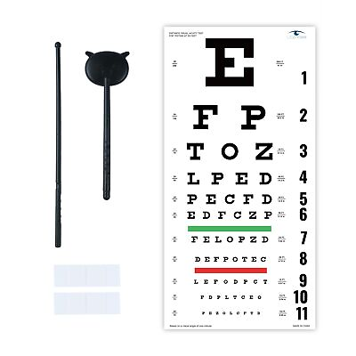 #ad UCanSee Snellen Eye Chart Visual Acuity Chart 22x11 inches