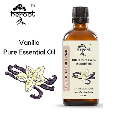 #ad Vanilla 100% Pure Essential Oil Natural Therapeutic Grade Fights Infections