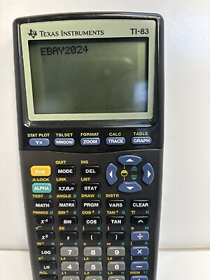 #ad Texas Instruments TI 83 Handheld Graphing Calculator Working W Cover READ BELOW
