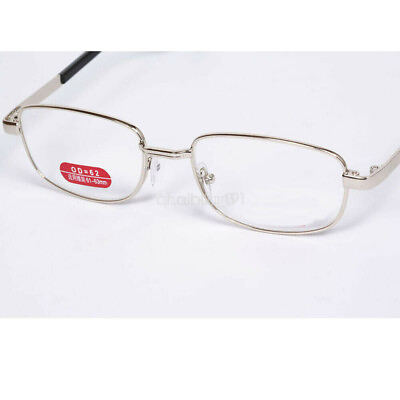#ad Reading Glasses Men Women Gold Metal Frame Eyewear 4.5 5.0 5.5 6.0