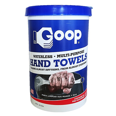 #ad Goop #930 Hand Cleaning Towel Dispensing Bucket Cleans Hands Tools