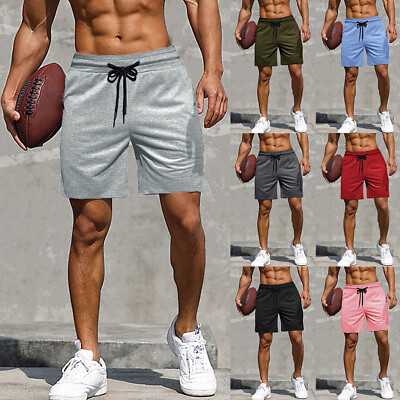 #ad Men#x27;s Draw String Sports Summer Shorts Jogging Casual Loose Holiday Beach Pants