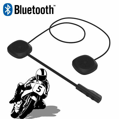 #ad Bluetooth 5.0 Wireless Motorcycle Helmet Headset Speaker Handsfree Call Control $16.45