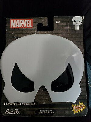 #ad Sun Staches Marvel The Punisher Shades Eye Mask Costume Sunglasses