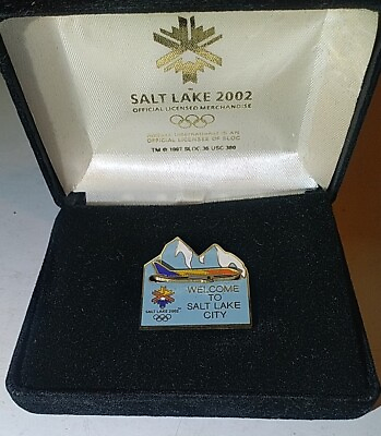 #ad 2002 SALT LAKE CITY PIN OLYMPICS DELTA AIRLINES OLYMPIC DESIGN LTD ED NEW