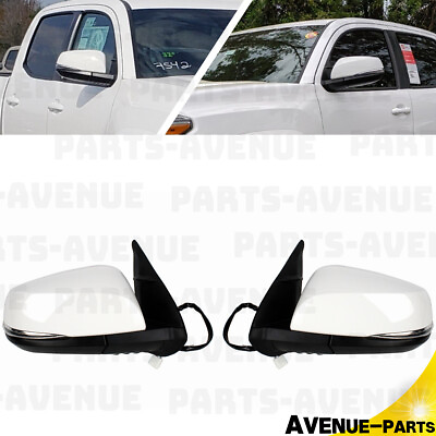#ad For Toyota Tacoma White Power Heated Mirror With Signal Pair Leftamp;Right Side