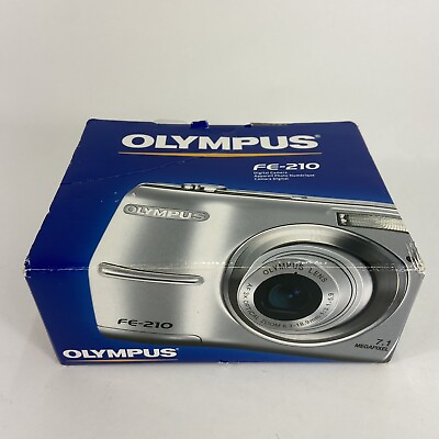 #ad Olympus FE 210 7.1MP Digital Camera Silver New In Box