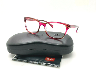 #ad New Ray Ban Frames 5362 8069 52 17 140 Red Acetate Unisex Eyeglasses RB5362