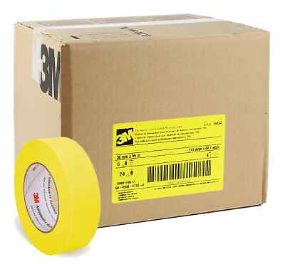 #ad 3M 06654 Automotive Refinish Yellow Masking Tape Rolls 1.5 in Case 24 Rolls