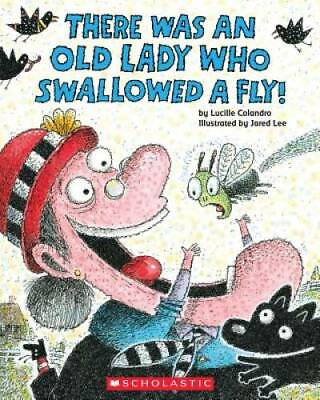 #ad There Was an Old Lady Who Swallowed a Fly Paperback GOOD