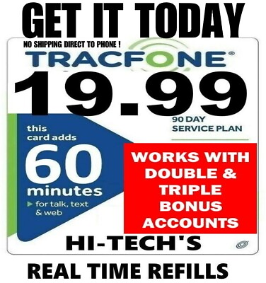 #ad TRACFONE 19.99 DIRECT 90 DAY REFILL ⚡ GET IT FAST TODAY ⚡ USA TRACFONE DEALER