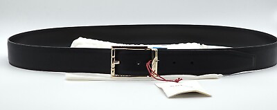 #ad Bally Mens Astor Black Leather Adjustable Reversible Belt EU 110 BNWT JG23069