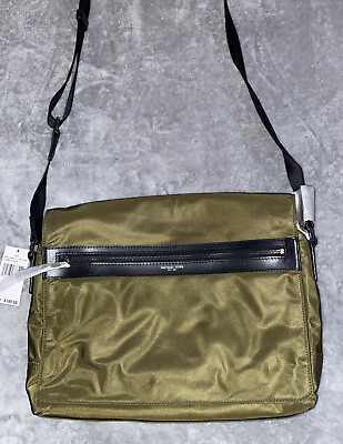 #ad Michael Kors military green polyester Large messenger bag NWT Retails For $198 $87.99