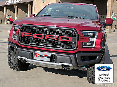 #ad Ford Raptor Grille Insert Graphics Stickers Decals 2017 2018 2019 Vinyl Letters