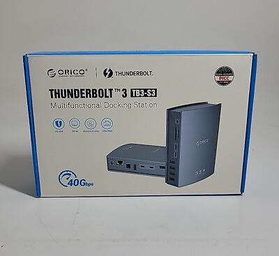 #ad Thunderbolt 3 Docking Station ORICO 15 in1 USB C Dock Dual 4K@60Hz DP1.4 for Mac